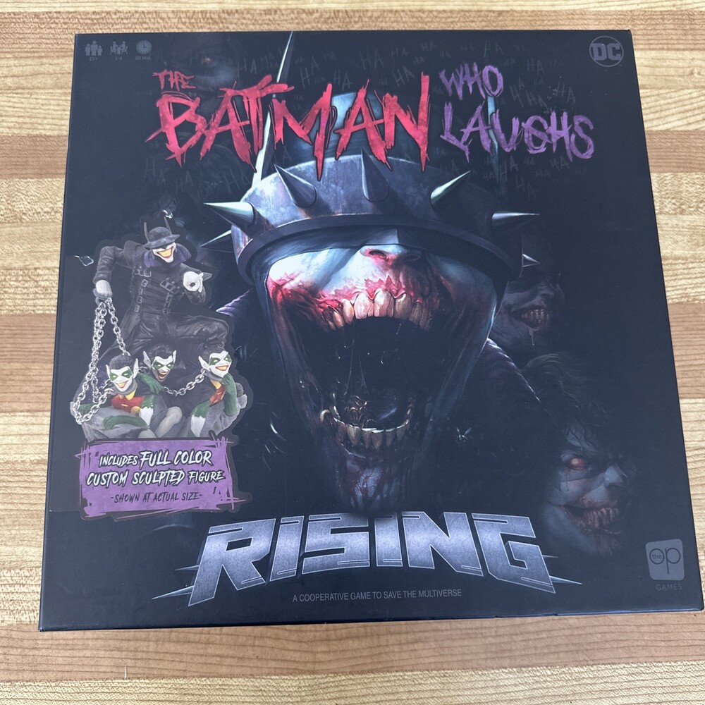 The Batman Who Laughs Rising Board Game Unused  (The OP Games) Open Box Unplayed
